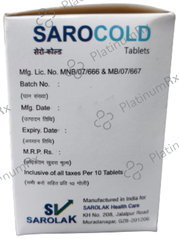 Sarocold Tablet