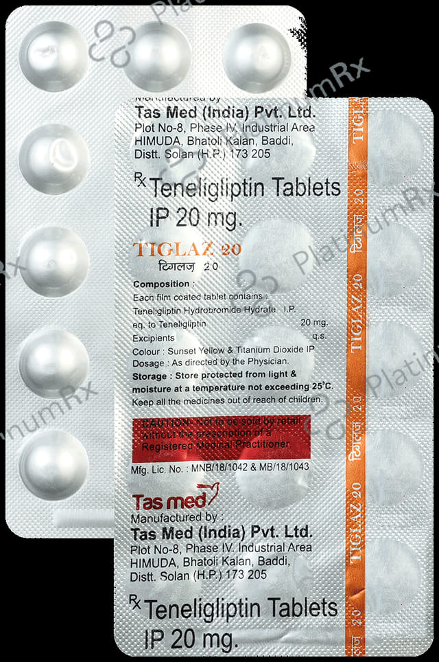 Tiglaz 20mg Tablet 15 Tablet