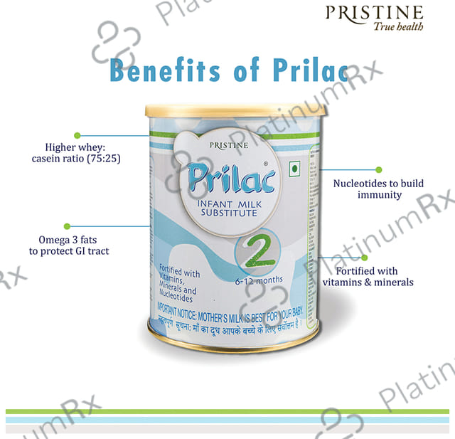 Pristine Prilac Infant Milk Substitute Stage 2 (6 to 12 months) Powder 400gm