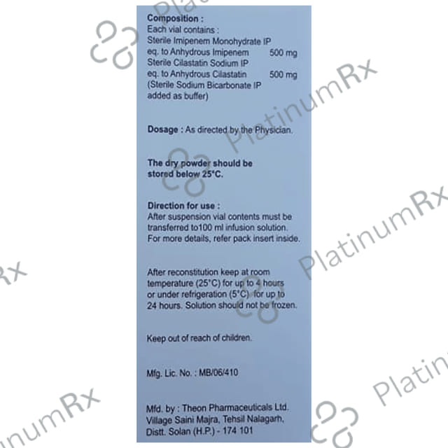 Brodnem IC 500/500mg Injection 1s