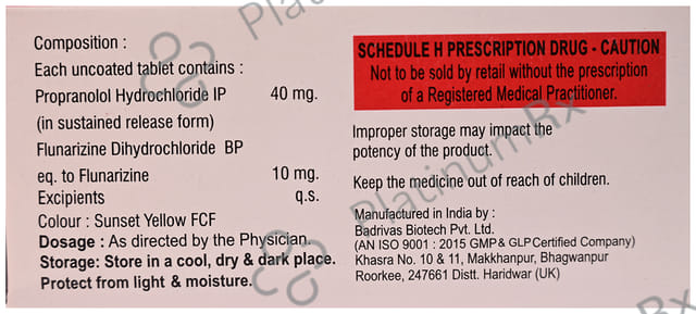 Mygrafit Plus 10mg Tablet SR 10s