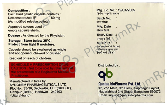 Lantas DX 60mg Capsule MR 10s