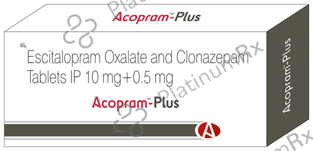 Acopram Plus 0.5//10mg Tablet 10s