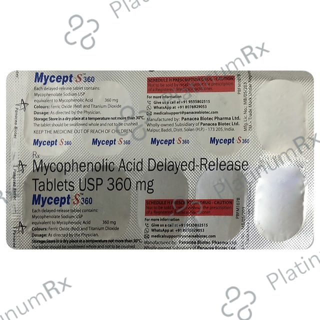 Mycept S 360mg Tablet 10s
