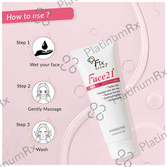 Fixderma Face 21 Cleanser for Brightening & Radiance