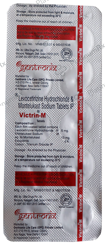 Victrin M 5/10mg Tablet 10s