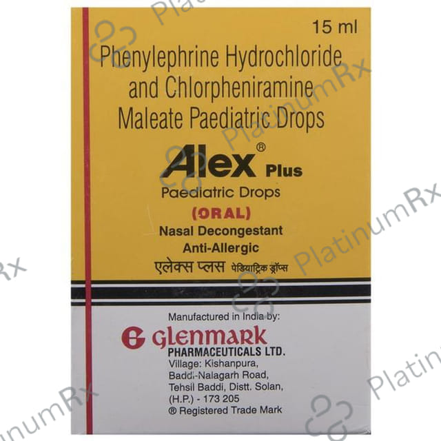Alex Plus Paediatric 2/2.5mg Oral Drop 15ml