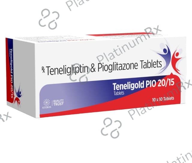 Teneligold Pio 20/15mg Tablet 10s