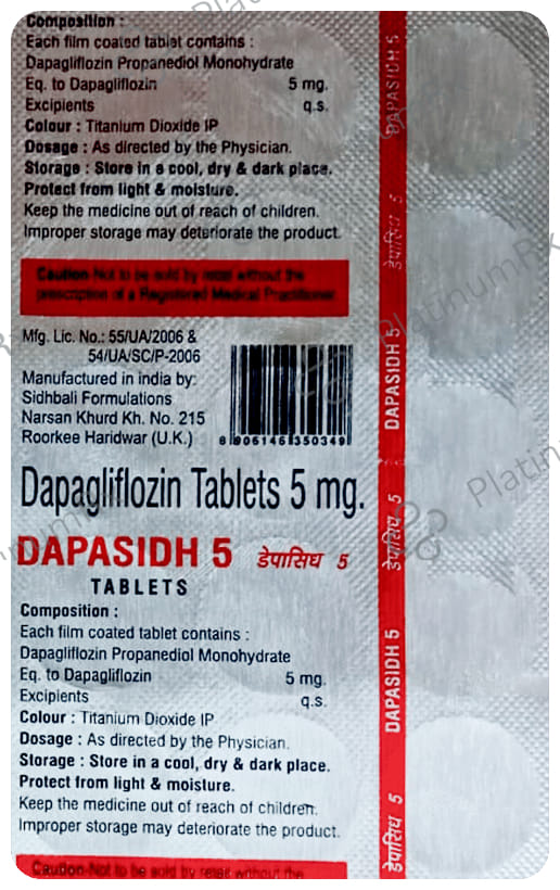 Dapasidh 5mg Tablet 15s