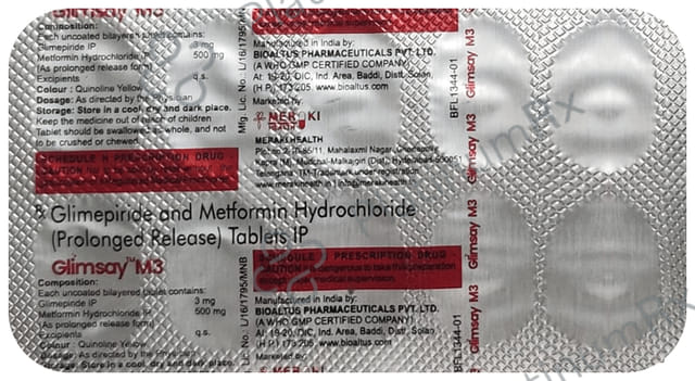 Glimsay M 3 Tablet PR 10 tablets