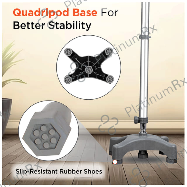 Vissco 0904Q Astra Max Elbow Quadripod Base Crutch Universal