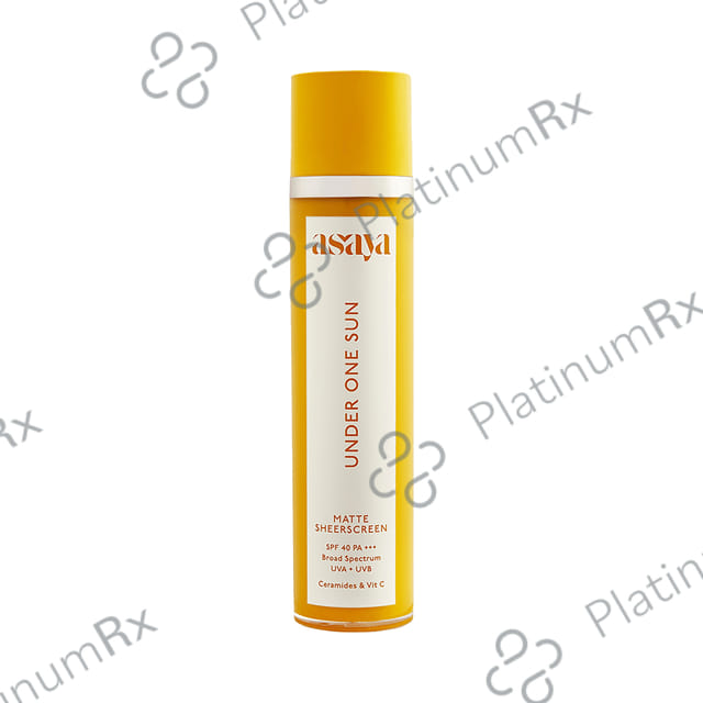 Asaya Under One Sun SPF 40 PA+++ Matte Sunscreen Gel 50ml