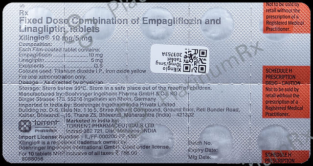 Xilingio 10/5mg Tablet 10s
