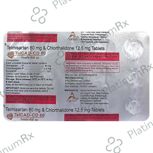 Tel Cad CD 80 Tablet 10 Tablet