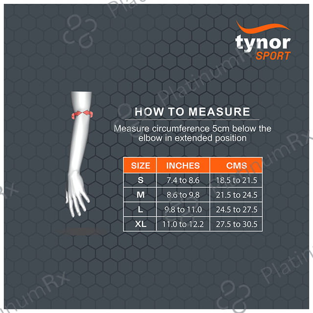 Tynor Elbow Support Air Pro Small Black & Orange