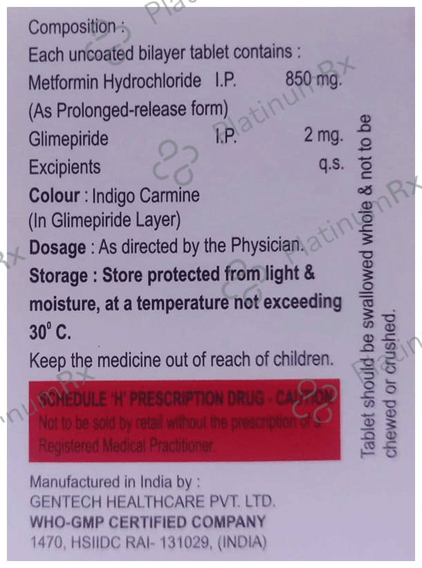 Eveglim M 852 Tablet PR