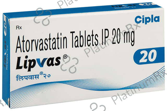 Lipvas 20mg Tablet 10s