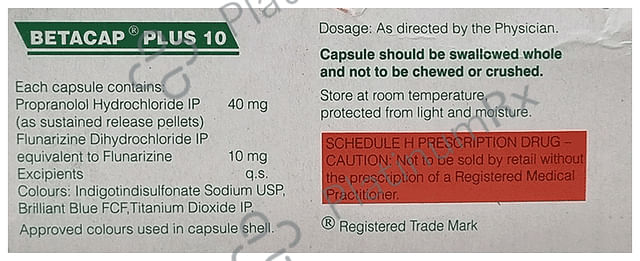 Betacap Plus 10/40mg Capsule SR 10s