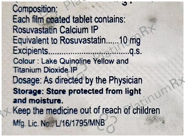 Rosuaid 10mg Tablet 10s
