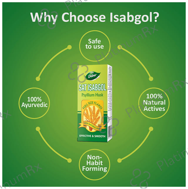 Dabur Sat Isabgol - Eases Constipation Powder 45 gm
