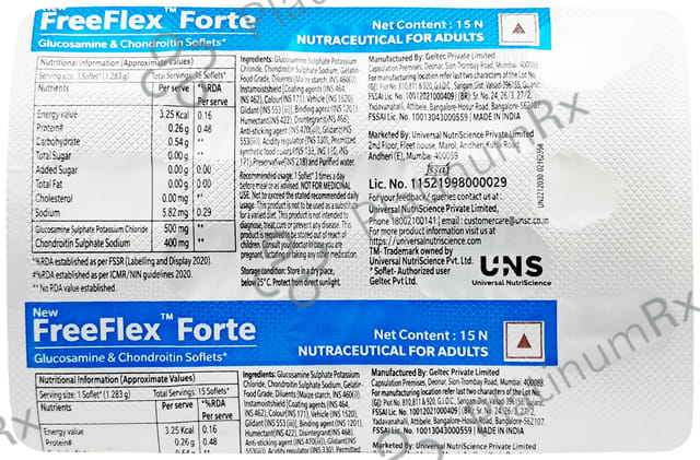 New Freeflex Forte Soflets Tablet 15s