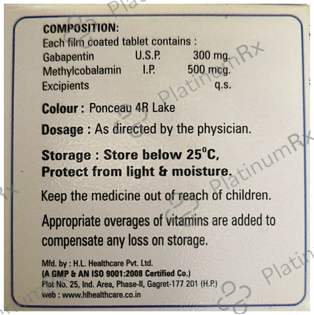 Cobalsun MG 300mg/500mcg Tablet 10s