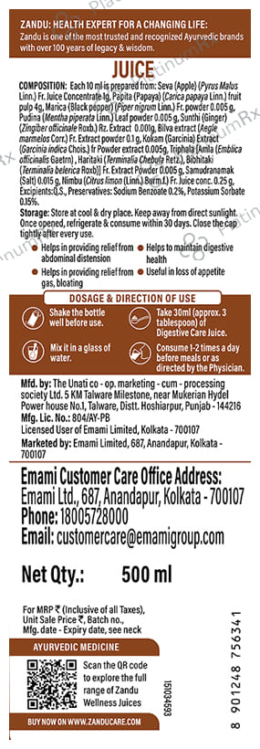 Zandu Digestive Care Juice
