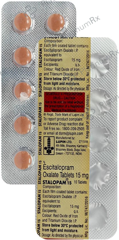 Stalopam 15mg Tablet 10s