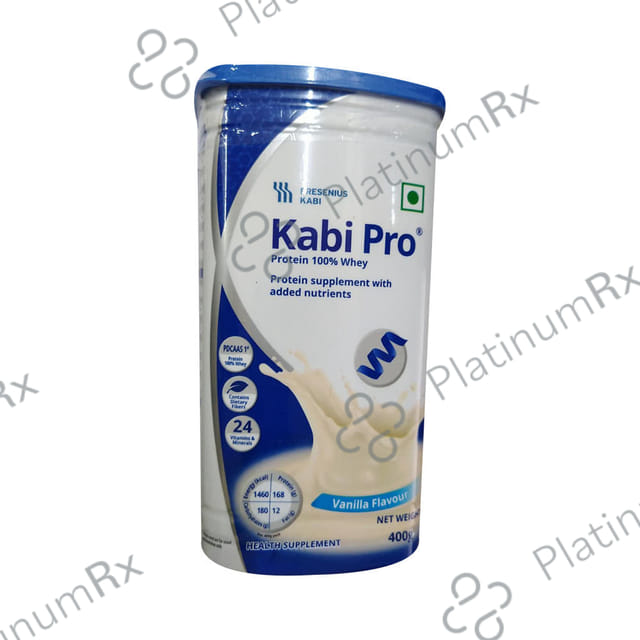 Kabipro 100% Whey Protein Vanilla Flavour Powder 400gm