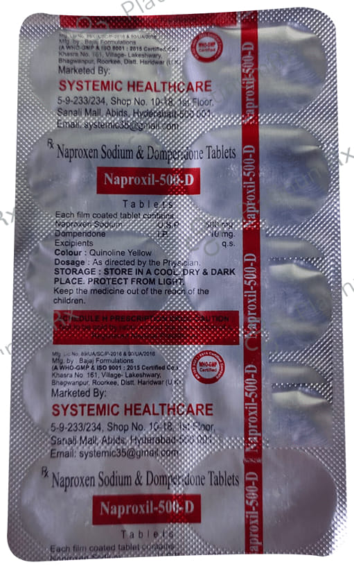 Naproxil 500 D Tablet
