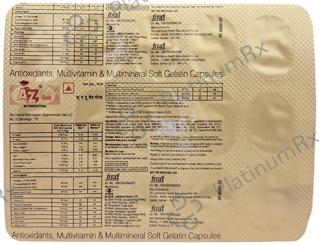 New A to Z Gold Capsule 15s