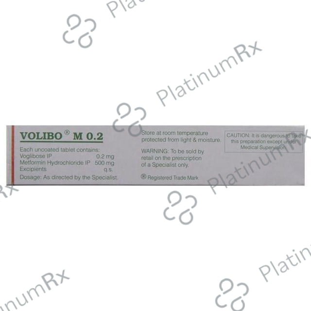 Volibo M 500/0.2mg Tablet 10s