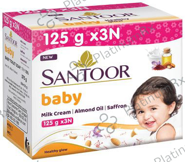 Santoor Baby Soap (125gm Each)