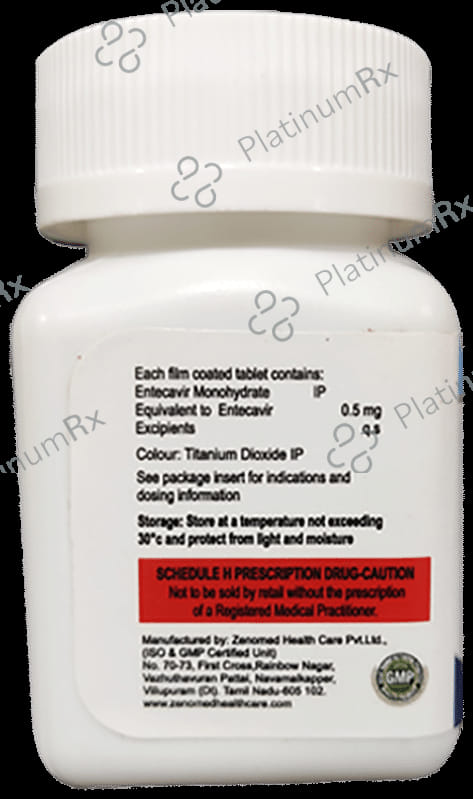 E Vir 0.5mg Tablet 30s