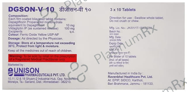 Dgson V 10/100mg Tablet SR 10s