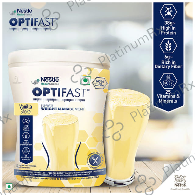 Nestle Optifast with Protein, Fibre, Vitamins & Minerals for Weight Management - Flavour Vanilla