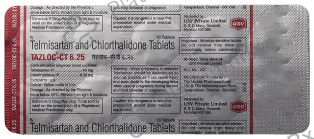 Tazloc CT 6.25 Tablet 10s
