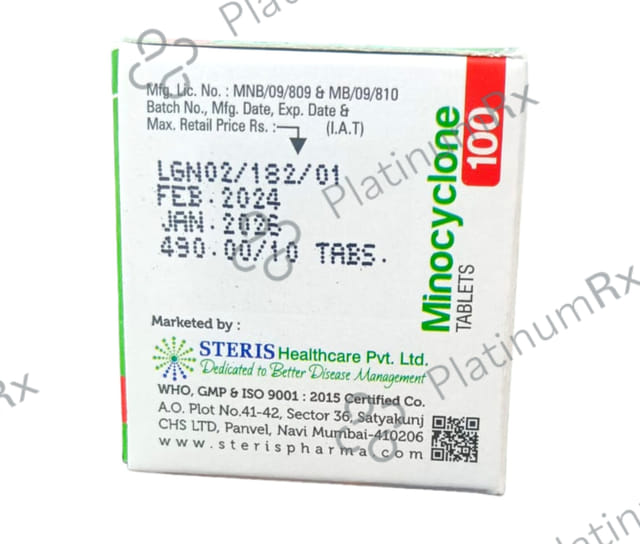 Minocyclone 100mg Tablet 10s