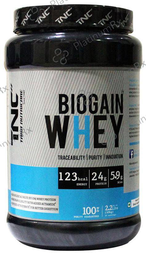 Tara Nutricare Biogain Whey Protein Powder Chocolate 1 kg