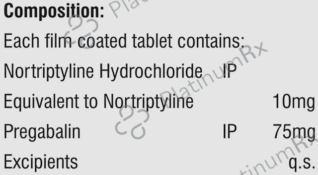 Nuroxa NT 10/75mg Tablet 10s
