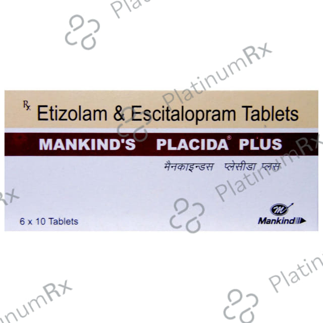 Placida Plus 0.5 mg/10 mg Tablet