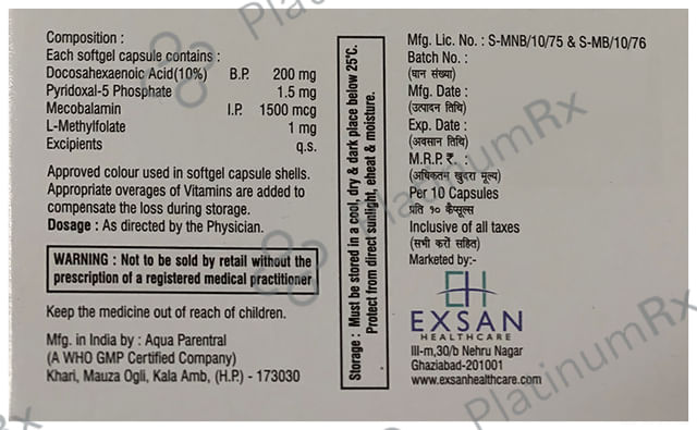 Oxyfolate Soft Gelatin Capsule