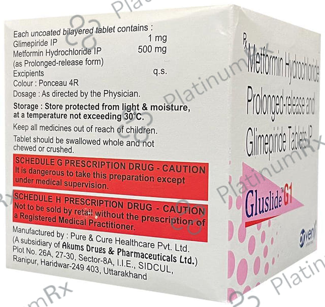 Gluslide G1 Tablet PR 15s