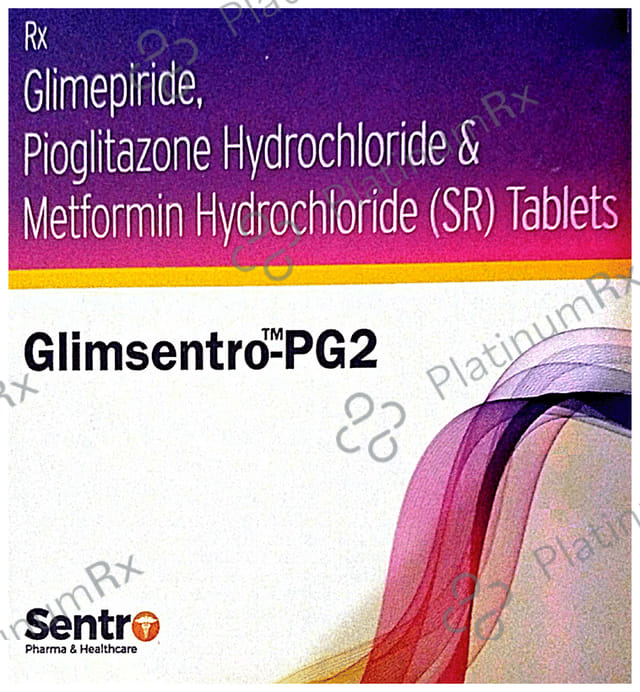 Glimsentro PG2/500/15mg Tablet SR 15s