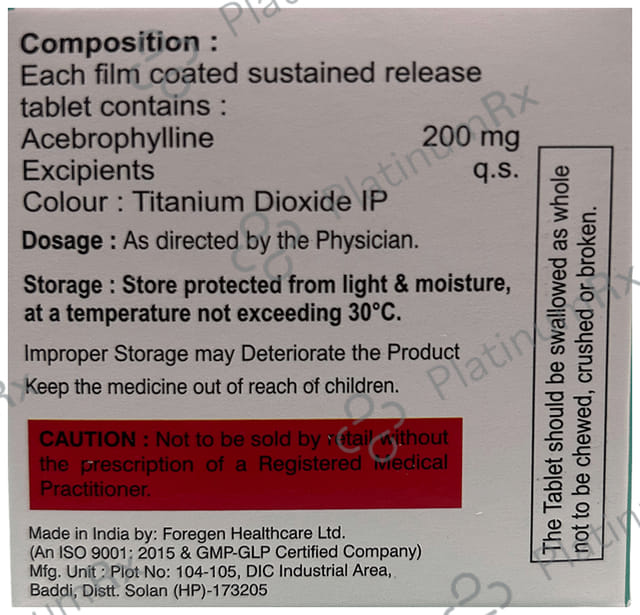 Xanphyl 200 Tablet SR