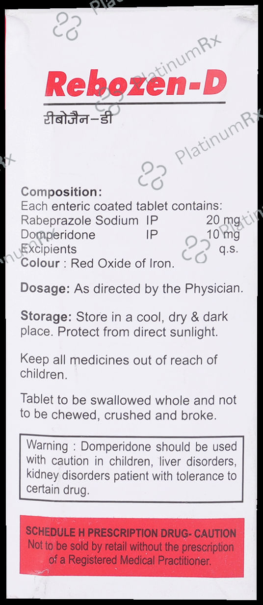 Rebozen D 10/20mg Tablet 10s