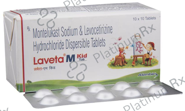 Laveta M Kid 2.5/4mg Tablet 10s