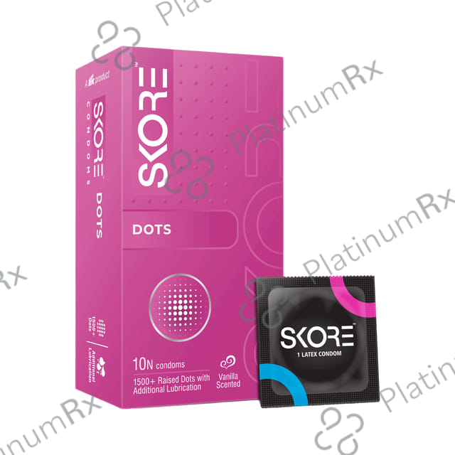 Skore Colored With Raised Dots Condom