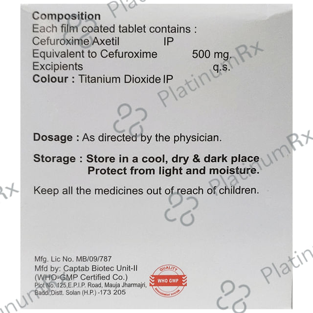 Sefta 500mg Tablet 10s