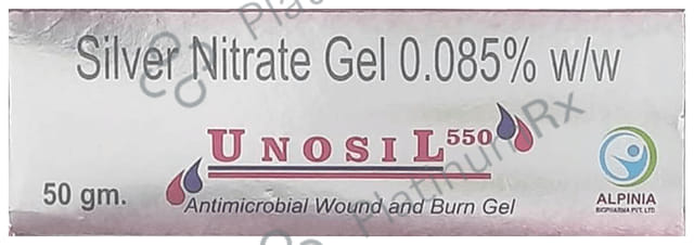 Unosil 550 Antimicrobial Wound and Burn Gel 50 Gel